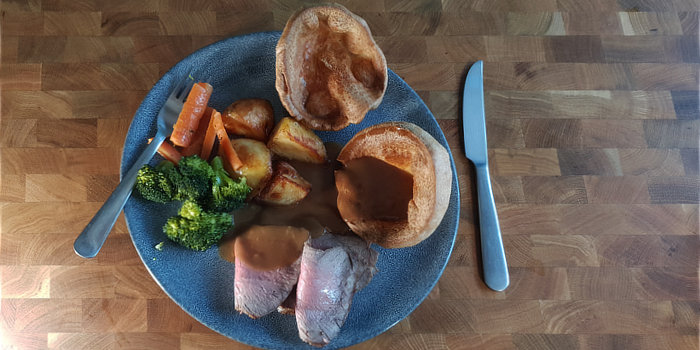 Air Fryer Roast Beef and Yorkshire Pudding Recipe