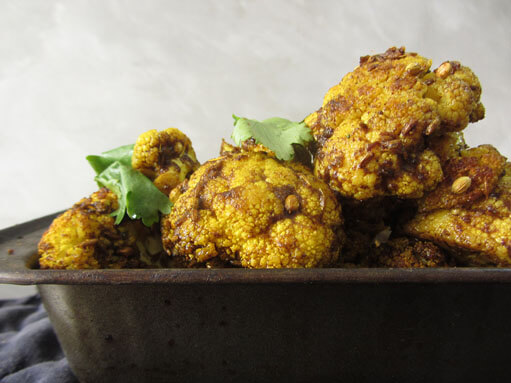 Indian-style Spicy Roasted Cauliflower Recipe