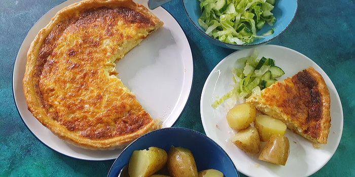 Cheese and Onion Flan Recipe