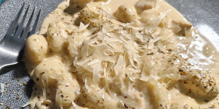 Gnocchi with Creamy Mushroom Sauce Recipe
