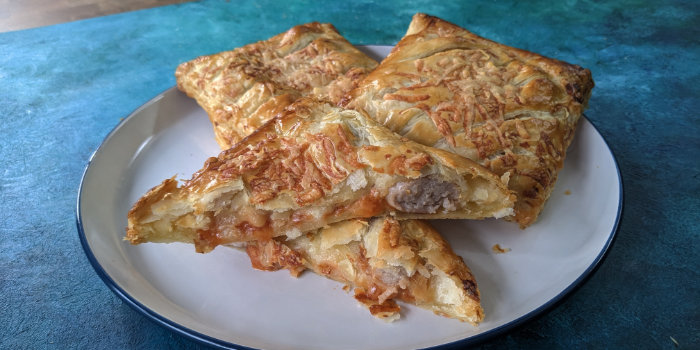 Sausage Cheese and Bean Slice Recipe