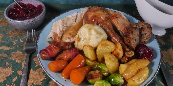 British Christmas Dinner and all the trimmings Recipe