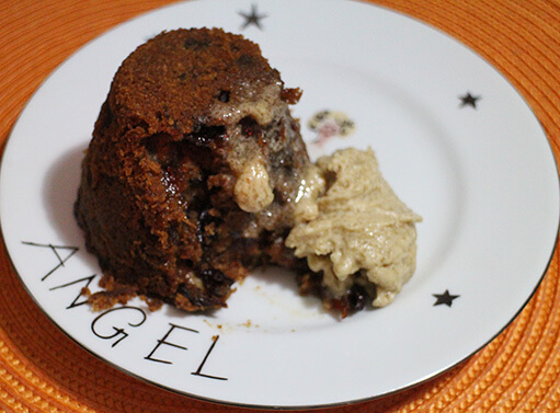 Quick Christmas Pudding with Brandy Butter Recipe