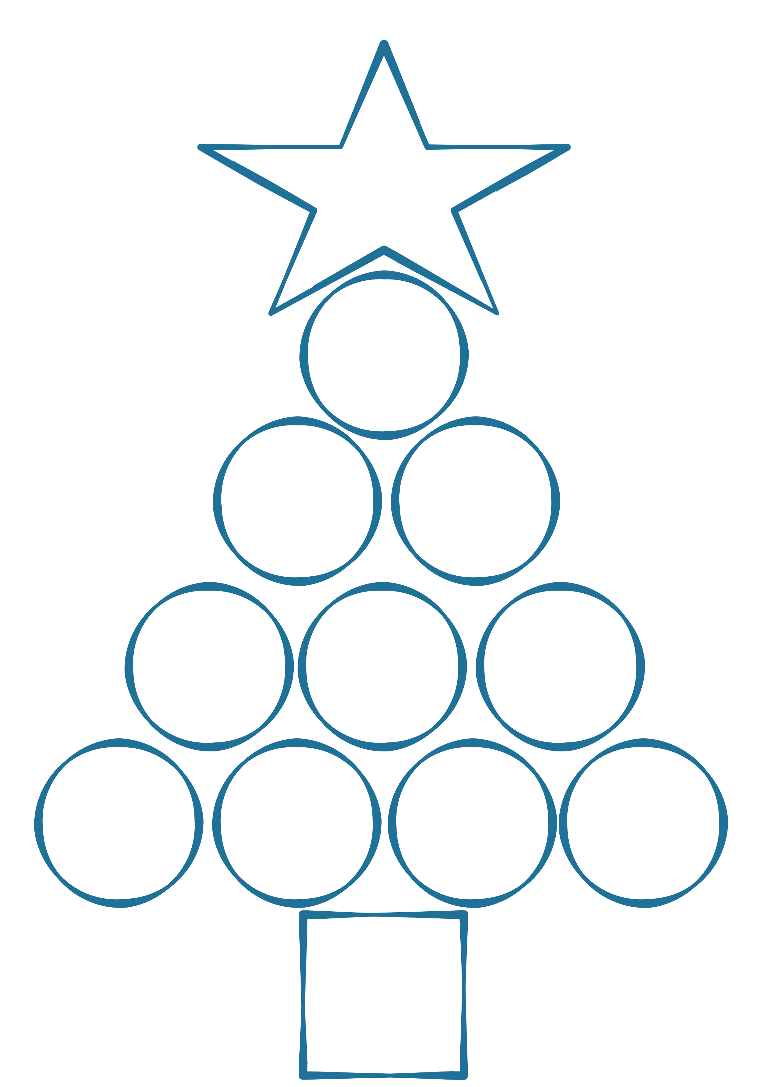 Diagram of Christmas tree